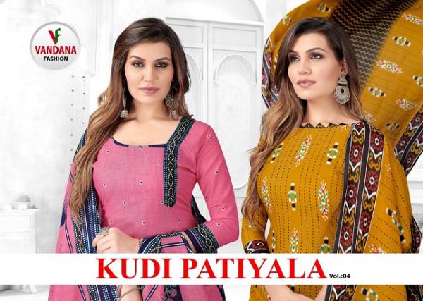 Vandana Kudi Patiyala Vol-4 indo Cotton Designer Exclusive Print Dress Material